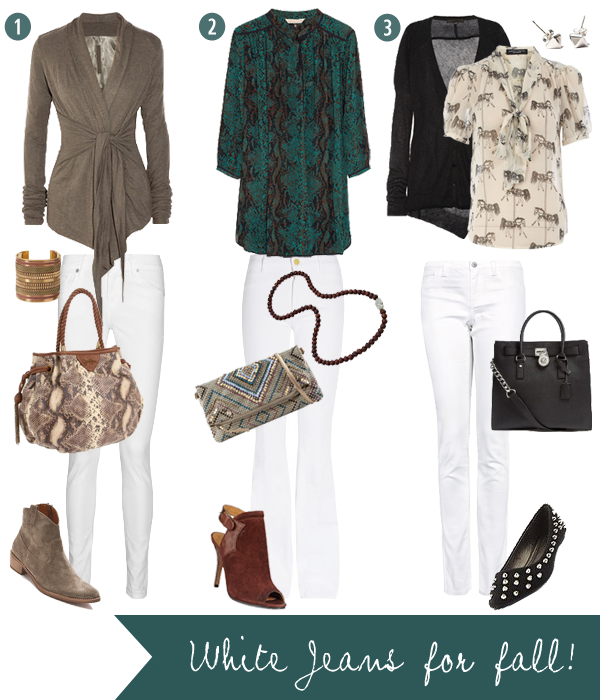 Style Therapy Styling White Jeans For Fall 2012 Style Therapy Styling White Jeans For Fall 2012