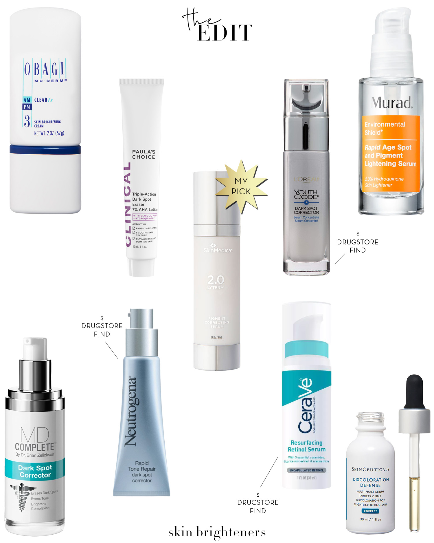 The Edit- Skin Brighteners The Edit- Skin Brighteners